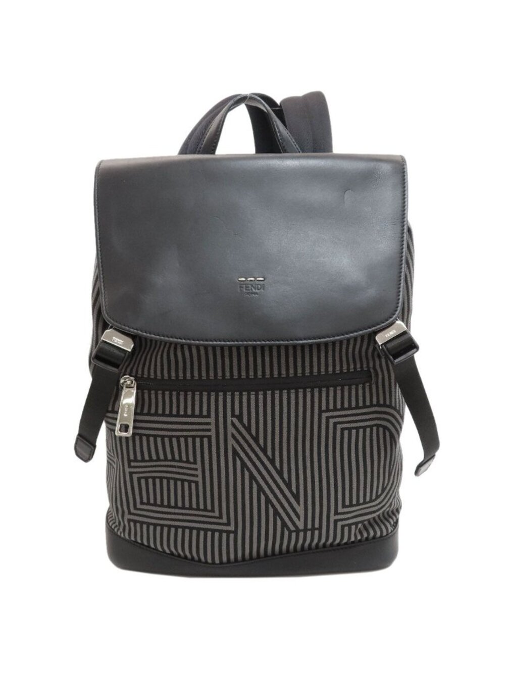 Fendi Logo Backpack Canvas